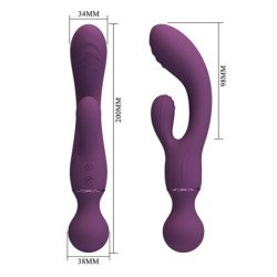 PRETTY LOVE - VIBRADOR MORADO MULTIUSOS PARA EL PUNTO G