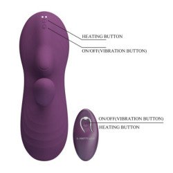 PRETTY LOVE - LUKA SIT-DOWN VIBRADOR CON EFECTO CALOR Y CONTROL REMOTO