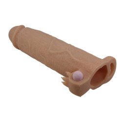 PRETTY LOVE - FUNDA PARA PENE XERXES CON ESTIMULADOR CLITORAL Y VIBRACIÓN