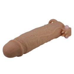 PRETTY LOVE - FUNDA PARA PENE XERXES CON ESTIMULADOR CLITORAL Y VIBRACIÓN