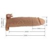 PRETTY LOVE - FUNDA PARA PENE XERXES CON ESTIMULADOR CLITORAL Y VIBRACIÓN