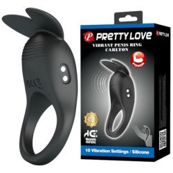 PRETTY LOVE - ANILLO PARA EL PENE CARLTON CON ESTIMULADOR CLÍTORAL