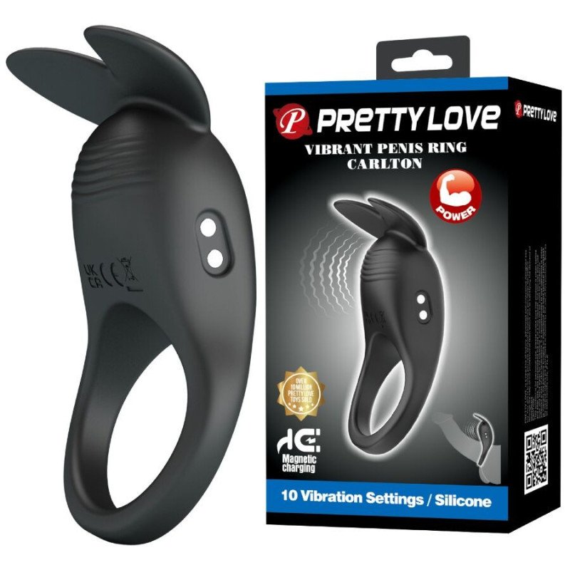 PRETTY LOVE - ANILLO PARA EL PENE CARLTON CON ESTIMULADOR CLÍTORAL