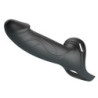 PRETTY LOVE - ARNÉS UNIVERSAL LONDON CON DILDO DE SILICONA NEGRO 16,8 CM