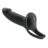 PRETTY LOVE - LANDON BLACK VIBRATING STRAP-ON