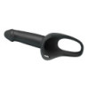 PRETTY LOVE - ARNÉS UNIVERSAL LONDON CON DILDO DE SILICONA NEGRO 16,8 CM