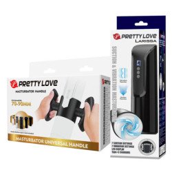 PRETTY LOVE - LARISSA MASTURBADOR DE SUCCIÓN CON VIBRACIÓN + SOPORTE