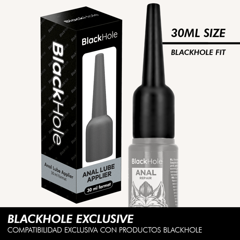 BLACK HOLE - APLICADOR DE LUBRICANTE ANAL TAMAÑO S 30 ML