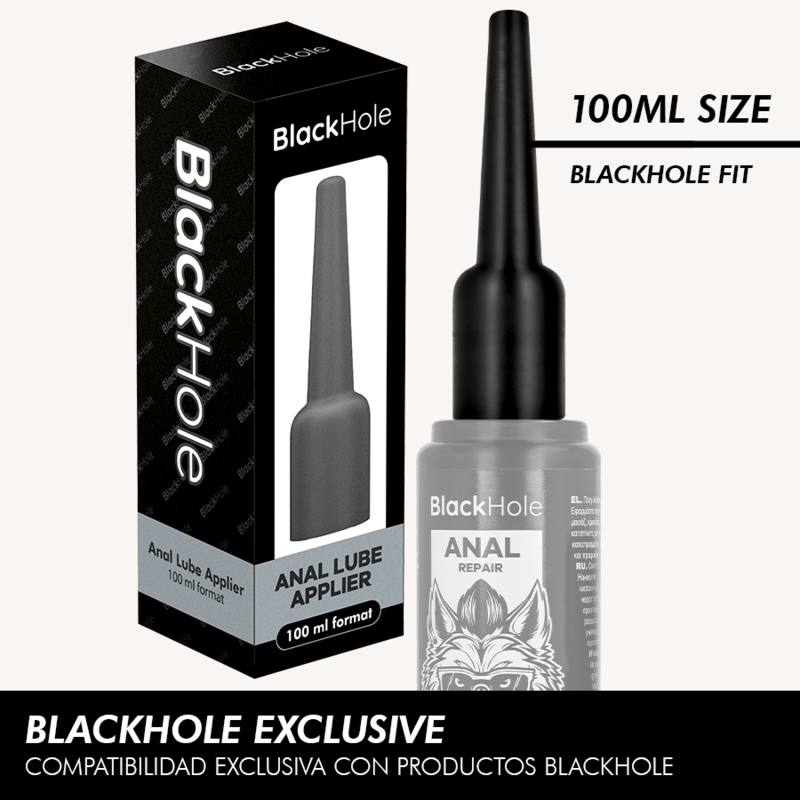 BLACK HOLE - APLICADOR DE LUBRICANTE ANAL TAMAÑO L 100 ML