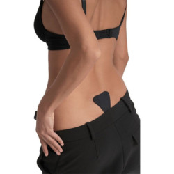 BYE-BRA - TANGA ADHESIVA NEGRA TALLA ÚNICA