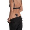 BYE-BRA - TANGA ADHESIVA DE ENCAJE NEGRO TALLA ÚNICA