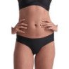 BYE-BRA - TANGA INVISIBLE, PAQUETE DE 2, BEIGE Y NEGRO, TALLA S