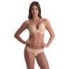 BYE-BRA - TANGA INVISIBLE, PAQUETE DE 2, BEIGE Y NEGRO, TALLA M