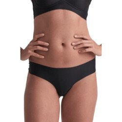 BYE-BRA - TANGA INVISIBLE, PAQUETE DE 2, BEIGE Y NEGRO, TALLA L