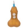 DIABLO PICANTE - PENIS BIRTHDAY NUMBER CANDLE GOLDEN