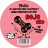 DIABLO PICANTE - MOLDE DE CHOCOLATE CON 12 PENES DE SILICONA PARA COLGAR ROJO