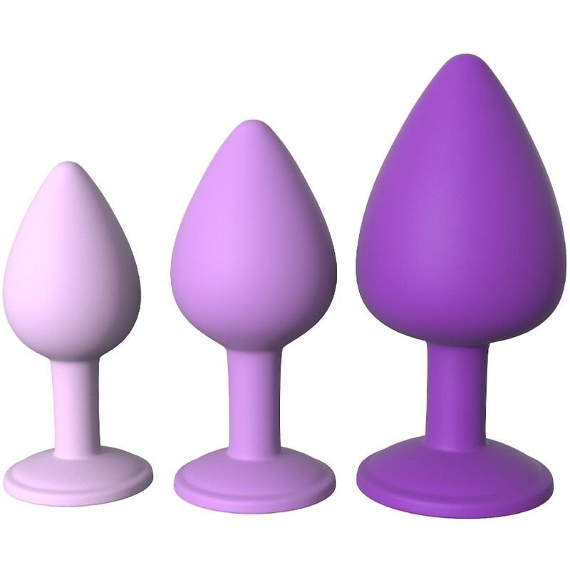 FANTASÍA PARA ELLA - CONJUNTO DE 3 TAPONES ANALES VIOLETA