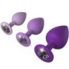 FANTASÍA PARA ELLA - CONJUNTO DE 3 TAPONES ANALES VIOLETA
