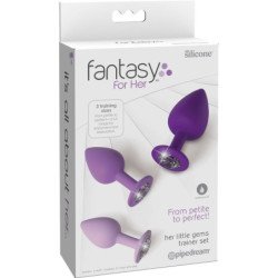 FANTASÍA PARA ELLA - CONJUNTO DE 3 TAPONES ANALES VIOLETA