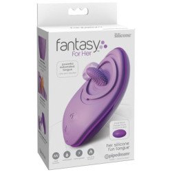 FANTASÍA PARA ELLA - SU LENGUA DE SILICONA DIVERTIDA MORADA