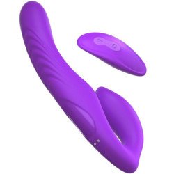 FANTASÍA PARA ELLA - VIBRADOR DE DOBLE PENETRACIÓN CON CONTROL REMOTO Y 9 NIVELES DE VIOLETA