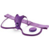 FANTASY FOR HER - ARNÉS DE MARIPOSA, VIBRADOR RECARGABLE Y CON CONTROL REMOTO, COLOR MORADO