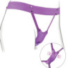 FANTASY FOR HER - ARNÉS DE MARIPOSA, VIBRADOR RECARGABLE Y CON CONTROL REMOTO, COLOR MORADO