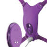 FANTASY FOR HER - ARNÉS DE MARIPOSA, VIBRADOR RECARGABLE Y CON CONTROL REMOTO, COLOR MORADO