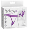 FANTASY FOR HER - ARNÉS DE MARIPOSA, VIBRADOR RECARGABLE Y CON CONTROL REMOTO, COLOR MORADO