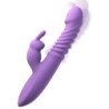 FANTASÍA PARA ELLA - ESTIMULADOR DE CLÍTORIS CON FORMA DE CONEJO, CON FUNCIÓN DE OSCILACIÓN DE CALOR Y VIBRACIÓN, COLOR VIOLETA
