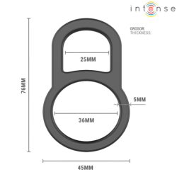 INTENSE - ANILLO PARA PENE DOBLE AJUSTABLE CONLETH MODELO 3