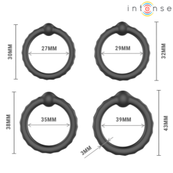 INTENSO - JUEGO DE 4 ANILLOS PARA PENE MICHIEL MODELO 10
