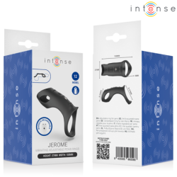 INTENSE - ANILLO VIBRADOR AJUSTABLE PARA PENE JEROME MODELO 12