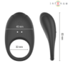 INTENSO - ANILLO VIBRATORIO PARA PENE MERLOTTE CON ESTIMULACIÓN DEL CLÍTORIS NEGRO