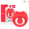 INTENSO - ANILLO VIBRATORIO PARA PENE RUSSELL CON ESTIMULACIÓN DEL CLÍTORIS ROJO