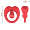 INTENSO - ANILLO VIBRATORIO PARA PENE RUSSELL CON ESTIMULACIÓN DEL CLÍTORIS ROJO