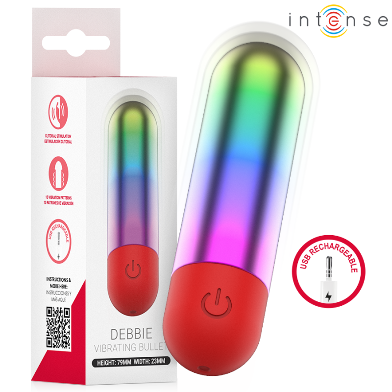 INTENSO - BALA VIBRADORA DE CLÍTORIS DEBBIE RAINBOW