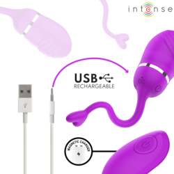 INTENSO - HUEVO VIBRADOR SOOKIE CON CONTROL REMOTO, COLOR MORADO