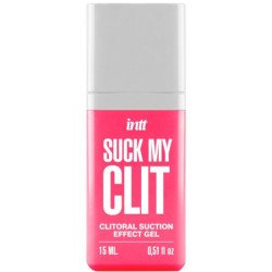 INTT - GEL DE SUCCIÓN CON EFECTO DE SUCCIÓN PARA EL CLÍTORIS, SABOR A FRESA SILVESTRE, 15 ML