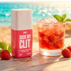 INTT - GEL DE SUCCIÓN CON EFECTO DE SUCCIÓN PARA EL CLÍTORIS, SABOR A FRESA SILVESTRE, 15 ML