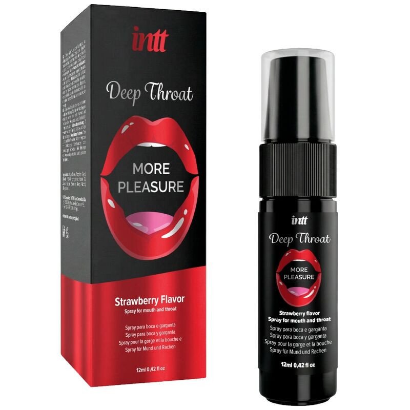 INTT - DEEP THROAT MORE PLEASURE SPRAY ORAL SABOR FRESA