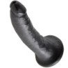 KING COCK - DILDO NEGRO 17,8 CM