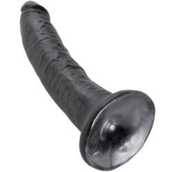 KING COCK - DILDO NEGRO 17,8 CM