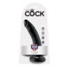 KING COCK - DILDO NEGRO 17,8 CM