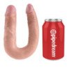 KING COCK - U-SHAPED MEDIUM DOUBLE TROUBLE FLESH 13.9 CM