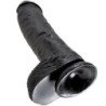 KING COCK - DILDO NEGRO CON TESTÍCULOS 25,4 CM