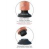 KING COCK - PENE VIBRADOR DE 23 CM CON TESTÍCULOS DE CARNE