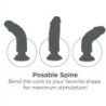 KING COCK - PENE VIBRADOR DE 23 CM CON TESTÍCULOS DE CARNE