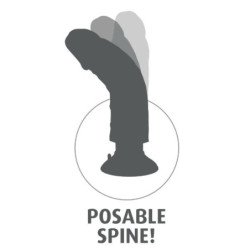 KING COCK - PENE VIBRADOR DE 23 CM CON TESTÍCULOS DE CARNE