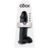 KING COCK - DILDO NEGRO CON TESTÍCULOS 30,48 CM